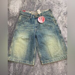 Vtg NWT Boys Levi’s Distressed Painter Carpenter Denim Jean Shorts 14
